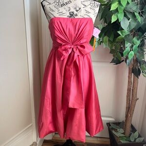 De Laru Collection Vintage Strapless Bow Formal Dress Pink Sz 13/14